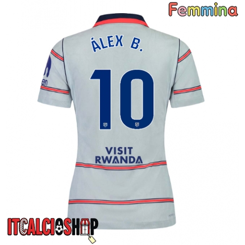 Atletico Madrid Alex Baena #10 Terza Maglia Femmina 2026-27 Manica Corta